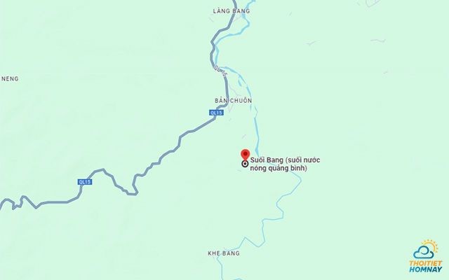 Vị trí suối Bang Quảng Bình 