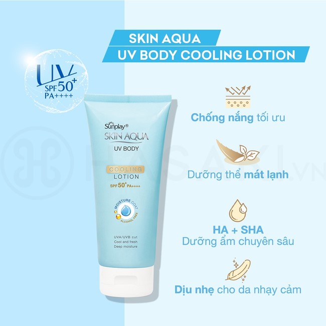 Kem chống nắng dưỡng thể mát lạnh Sunplay Skin Aqua