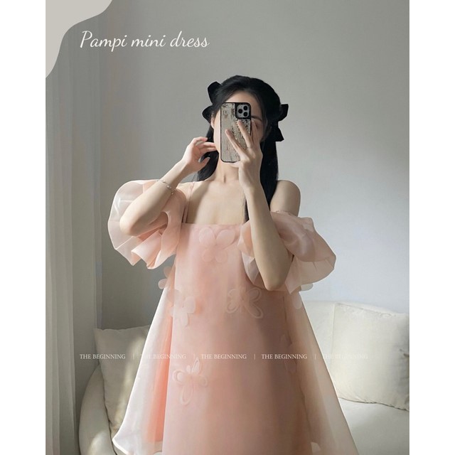 Pampi mini dress váy voan