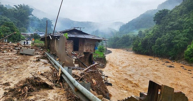 Sạt lở vùng núi phía Bắc đêm 14, ngày 15/8/2024 