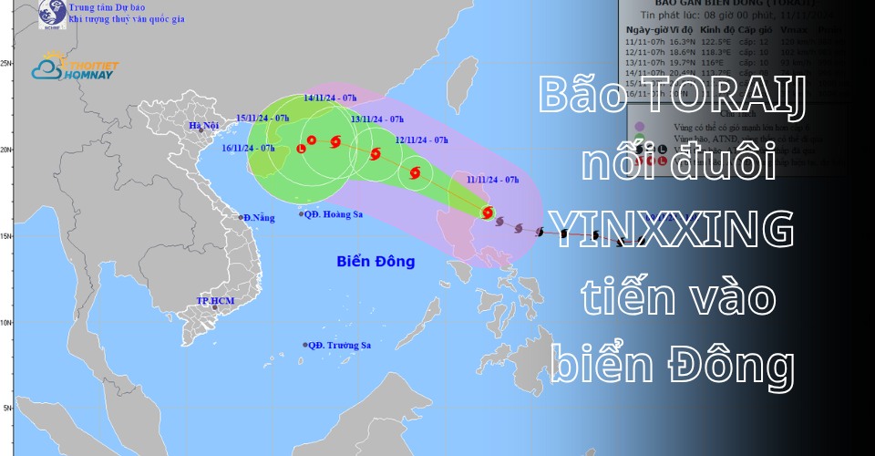 Bão TORAIJ lại tiếp tục đe dọa biển Đông.