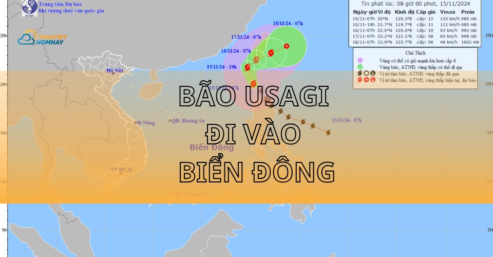 Cơn bão mới USAGI sẽ đổ bộ vào đâu