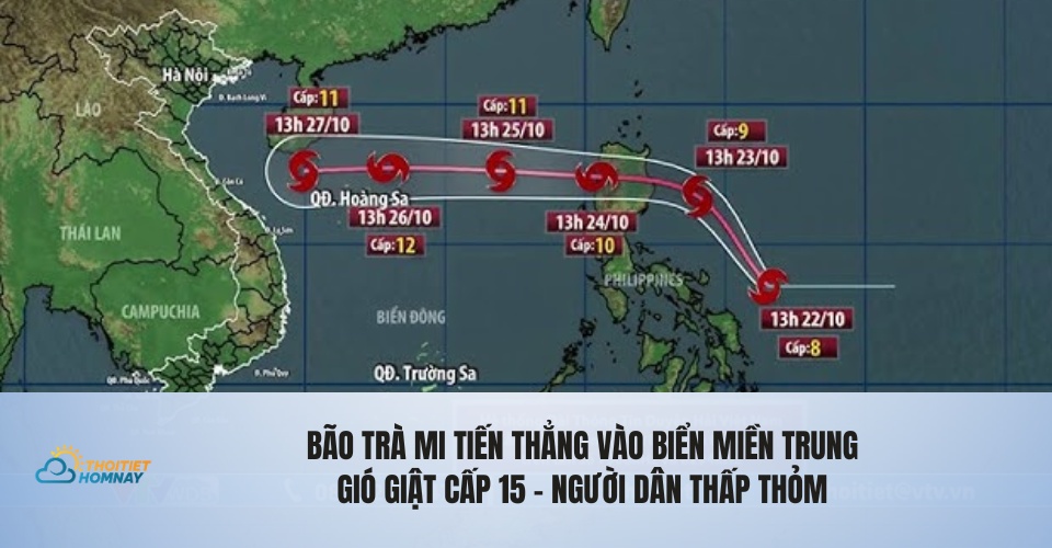 Dự báo bão Trà Mi là cơn bão phức tạp 