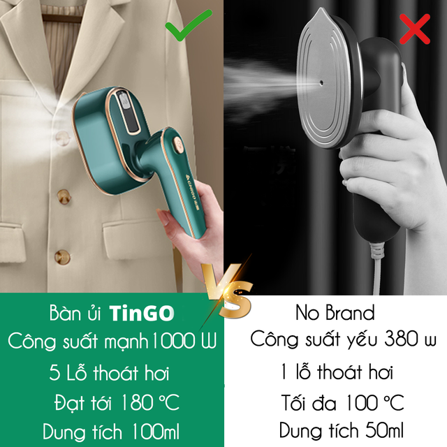 Bàn ủi hơi nước cầm tay mini TinGO 