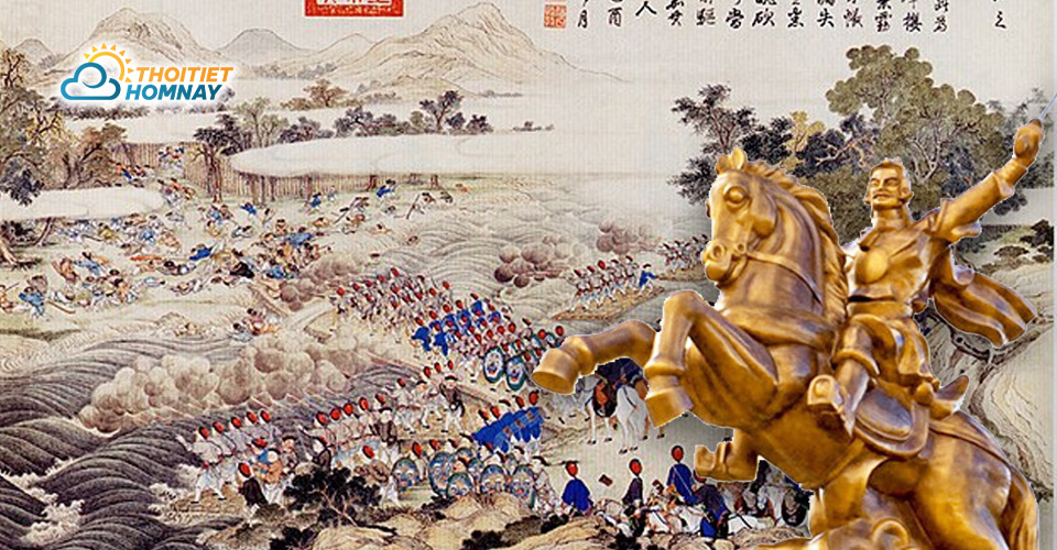 Vua Quang Trung dẫn quân vượt núi Đại Huệ chống giặc Minh 