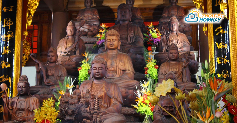 Chùa Đại Tuệ sở hữu hệ thống tượng bằng gỗ dâu nguyên khối nhiều nhất Việt Nam 