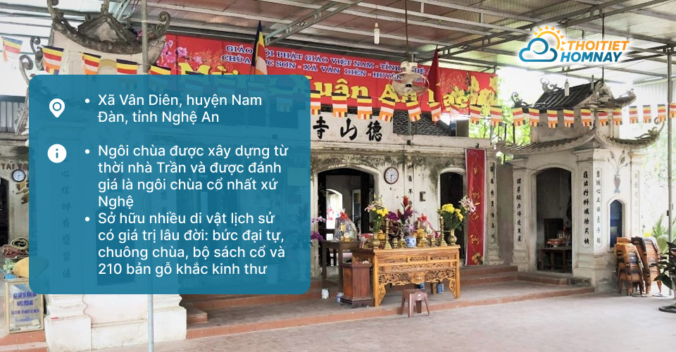 Chùa ở Nghệ An: chùa cổ Đức Sơn Nghệ An 