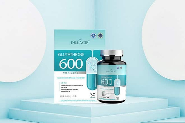 Viên uống trắng da ngừa nám DR.LACIR Glutathione 600 