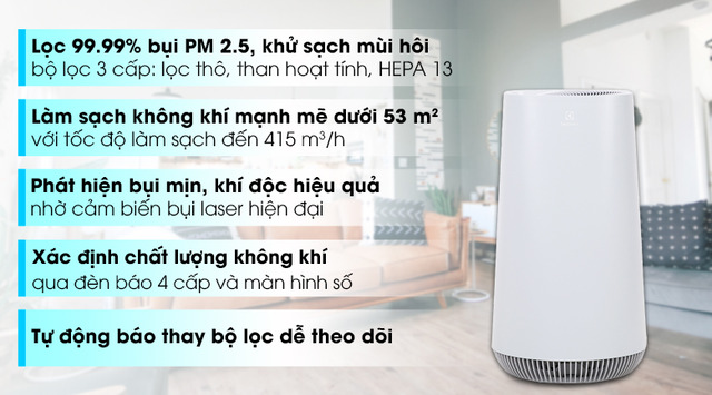 Máy lọc không khí Electrolux FA41-402GY 45W