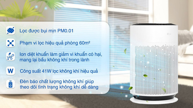 Máy lọc không khí LG PuriCare 360 Hit AS60GHWG0 41W