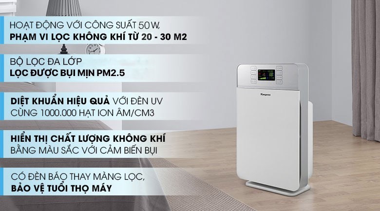 Máy lọc không khí Kangaroo KG30AP1