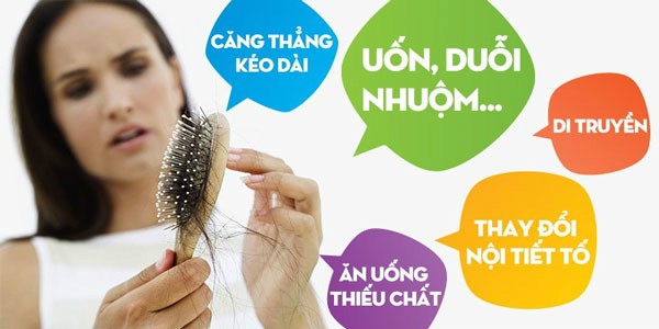 Có rất nhiều nguyên nhân gây rụng tóc 