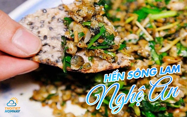 Đặc sản hến bánh đa Nam Đàn 