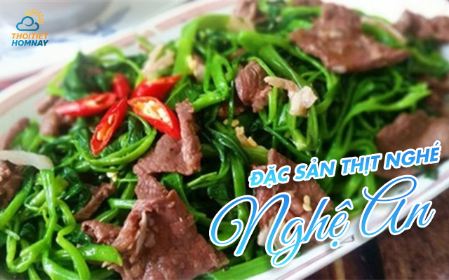 Đặc sản thịt nghé xào Nghệ An 