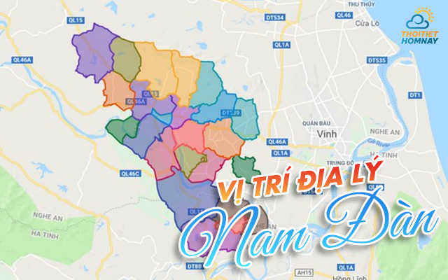 Bản đồ Nam Đàn Nghệ An 