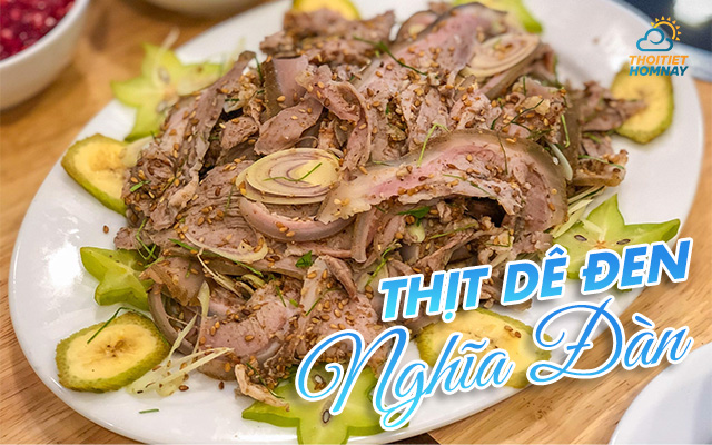 Thịt dê đen - đặc sản Nghĩa Đàn Nghệ An 