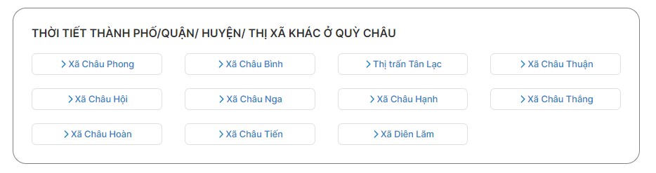 Thời tiết hôm nay cung cấp dự báo thời tiết theo từng quận huyện