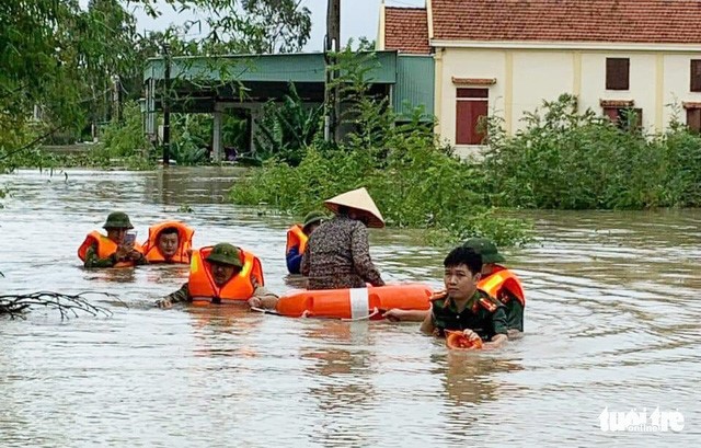 Mưa bão có thể gây ngập lụt ở Nghệ An