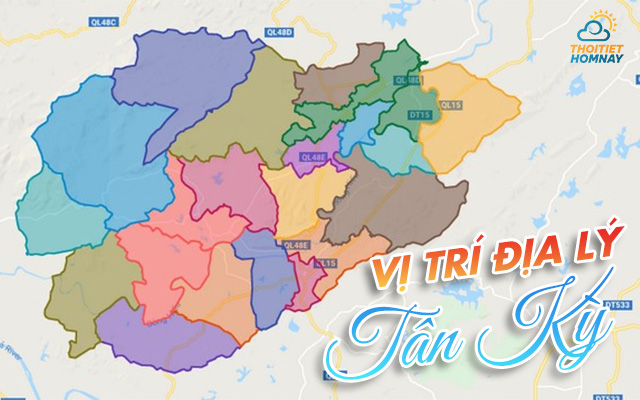 Bản đồ Tân Kỳ Nghệ An 