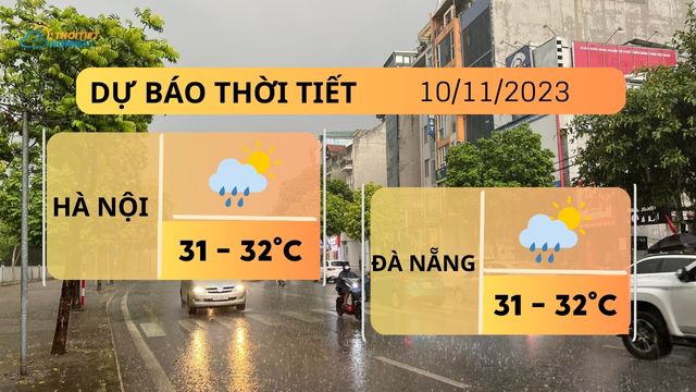 Dự báo thời tiết hôm nay 10/11: Hà Nội trời lạnh, Đà Nẵng mưa rào vài nơi