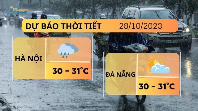 Dự báo thời tiết hôm nay 28/10: Hà Nội đón mưa dông, TP.HCM ngày nắng tối mưa