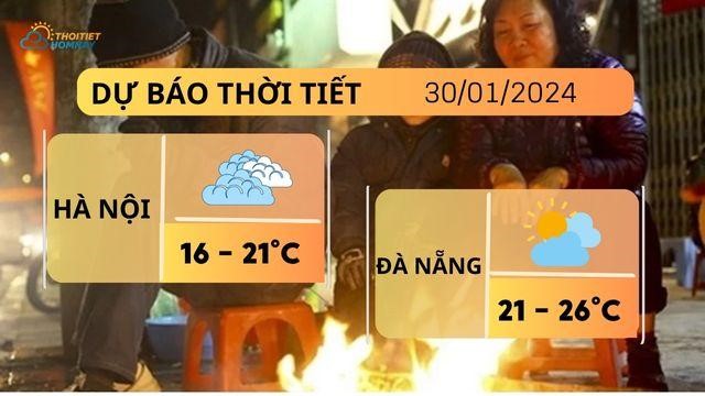 Dự báo thời tiết hôm nay 30/1: Hà Nội mưa phùn đầu tuần, HCM nắng nóng