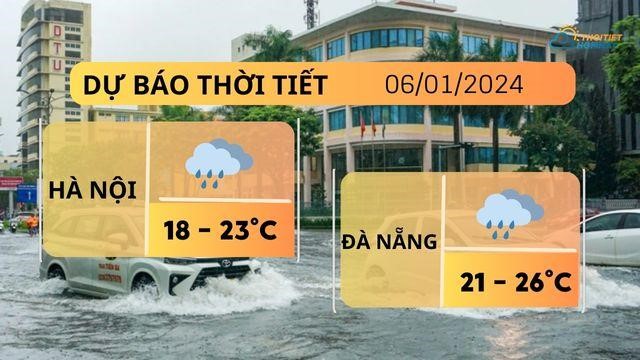 Dự báo thời tiết hôm nay 6/1: Hà Nội mưa rét, HCM ngày nắng, không mưa