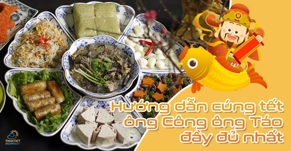 Hướng dẫn thủ tục cúng tết ông Công ông Táo đầy đủ nhất